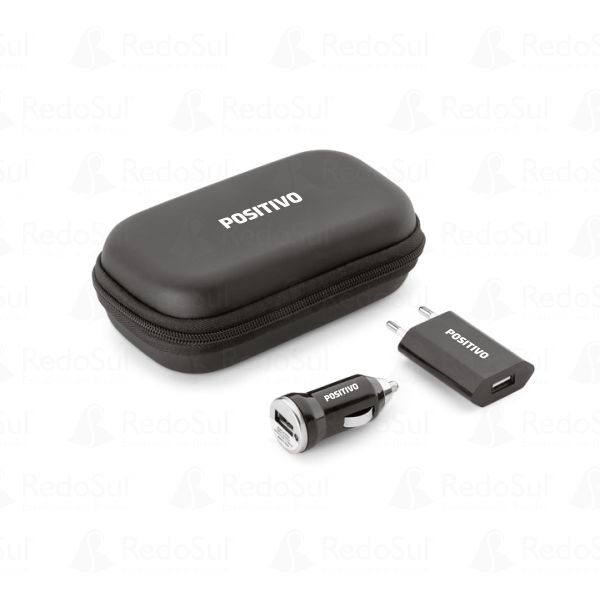 RD 57326-Kit de Carregadores USB Personalizado